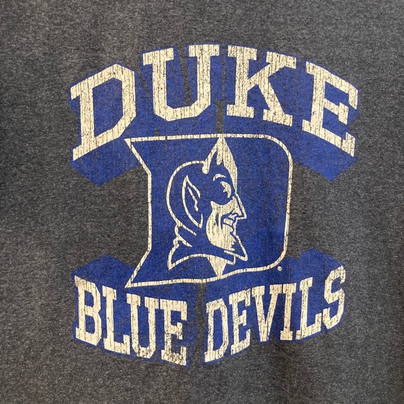Duke Blue Devils Mens T Shirt Sz L Blueish Grey - Picture 2 of 4